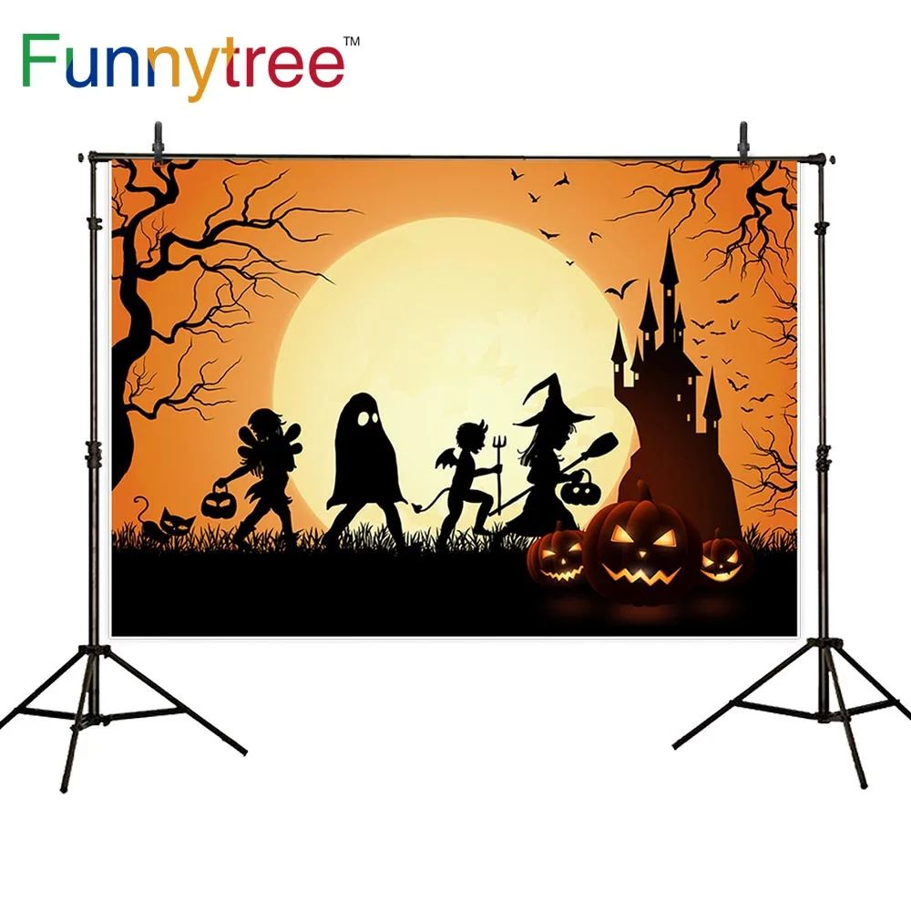 Фон Funnytree для фотосъемки Хэллоуин осенний замок Тыква фонарь летучая мышь Луна фон для фотостудии фотосессия Фотофон
Фон Funnytree для фотосъемки Хэллоуин осенний замок Тыква фонарь летучая мышь Луна фон для фотостудии фотосессия Фотофон