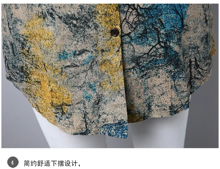 #2905 Long Sleeve Shirt Women Tie Dye Floral Print Cotton Linen Shirt Ladies Slim Casual Vintage Plus Size Cardigan Tunic Shirt
#2905 Long Sleeve Shirt Women Tie Dye Floral Print Cotton Linen Shirt Ladies Slim Casual Vintage Plus Size Cardigan Tunic Shirt