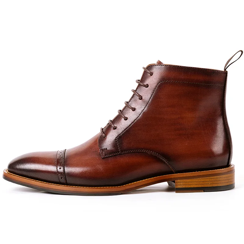 QYFCIOUFU NEW Men's Boots Casual Martin Genuine Leather Boots Black Brown Ankle Lace-up Casual Dress Boot Vintage Men Shoes
QYFCIOUFU NEW Men's Boots Casual Martin Genuine Leather Boots Black Brown Ankle Lace-up Casual Dress Boot Vintage Men Shoes