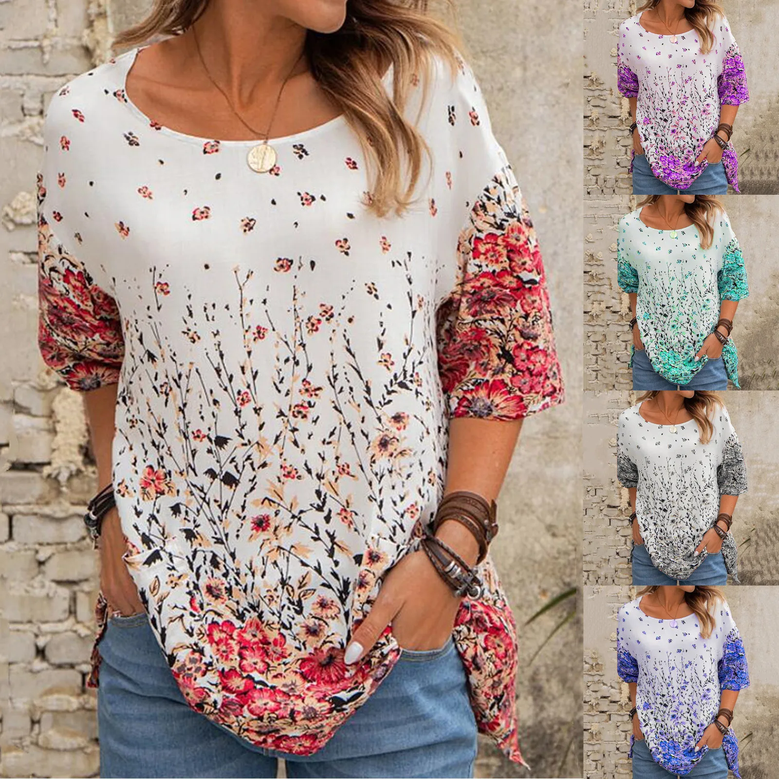 Womens Print Blouse O-neck Tops Short Sleeve Workout Shirts Casual Loose Tees Women Blouse Elegant Блузка Женская 2021 R5
Womens Print Blouse O-neck Tops Short Sleeve Workout Shirts Casual Loose Tees Women Blouse Elegant Блузка Женская 2021 R5