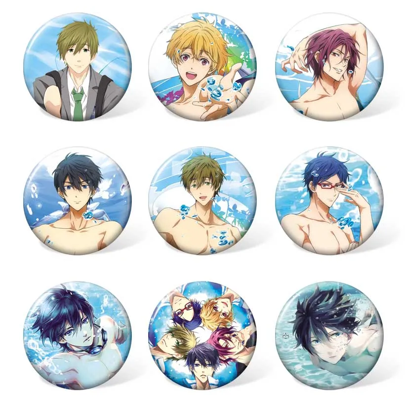 Free-iwatobi Swim Club Rin Matsuoka Anime Backpack Accessories Nanase Haruka Fashion Brooch Cartoon Badge(9pcs/set )
Free-iwatobi Swim Club Rin Matsuoka Anime Backpack Accessories Nanase Haruka Fashion Brooch Cartoon Badge(9pcs/set )