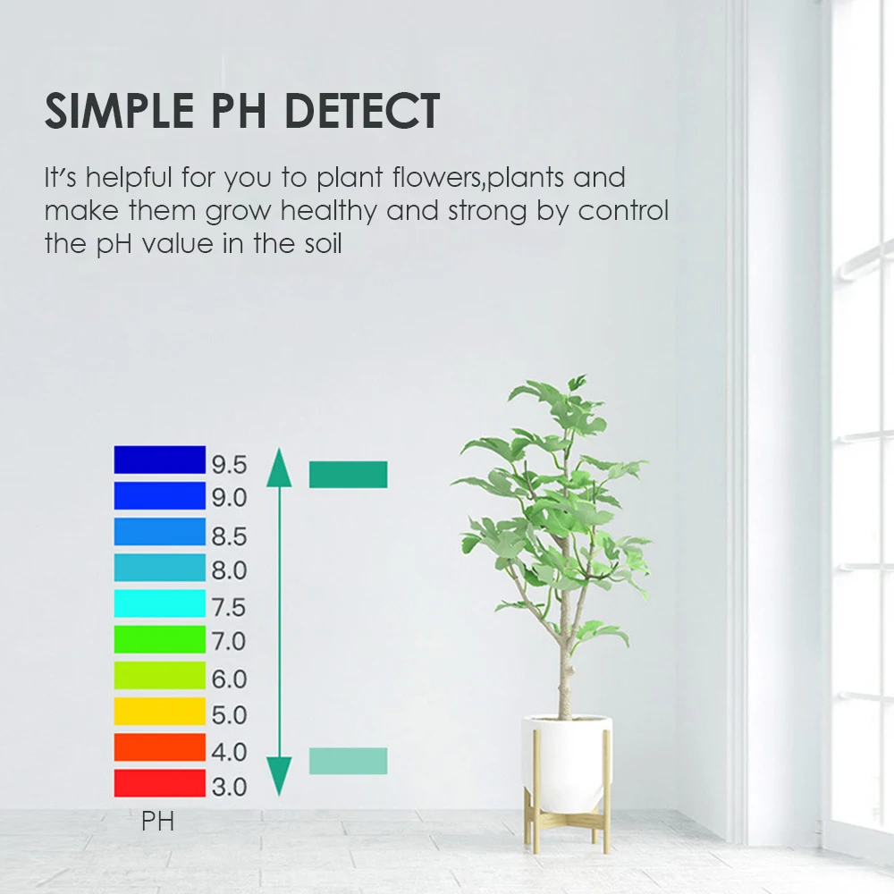 5-in-1 Digital PH Meter Moisture Meter PH Levels Temperature Sunlight Intensity Humidity Tester Garden Farm Plant Seeding
5-in-1 Digital PH Meter Moisture Meter PH Levels Temperature Sunlight Intensity Humidity Tester Garden Farm Plant Seeding