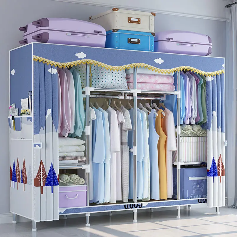 

Квадратный многофункциональный шкаф для гардероба, тканевый складной шкаф для одежды, сборка «сделай сам», легкая установка, усиленный Тка...