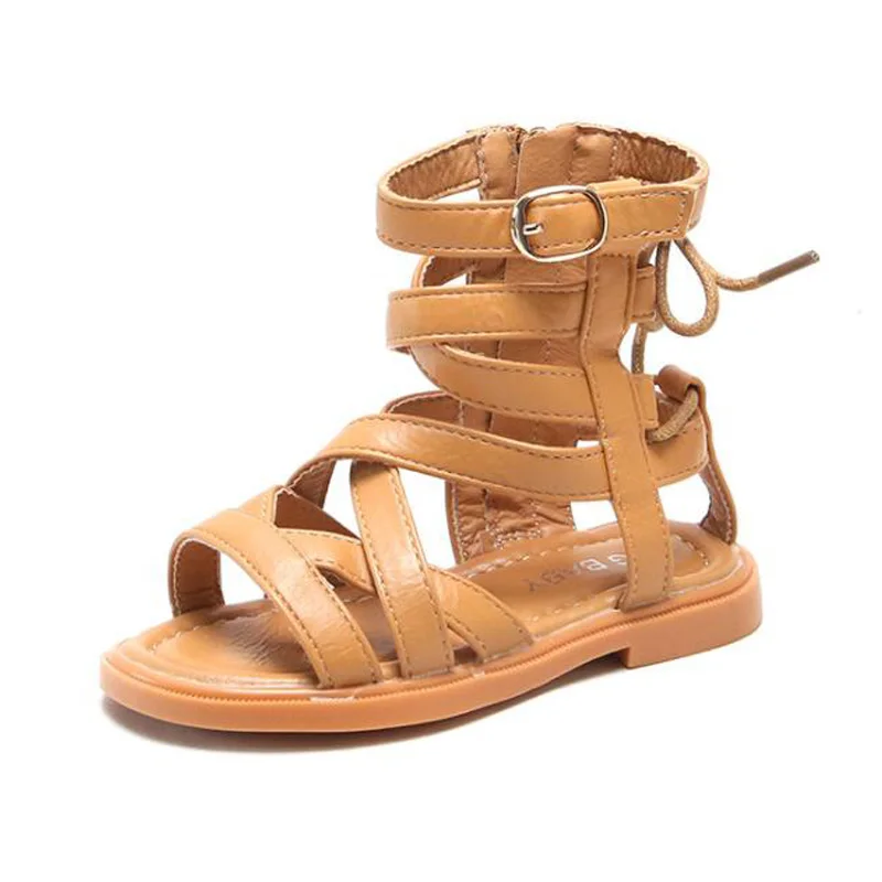 2021 Summer Girls Gladiator Sandals Little Girl Cross-tied High Sandals Black, Brown, Beige Size 22-31
2021 Summer Girls Gladiator Sandals Little Girl Cross-tied High Sandals Black, Brown, Beige Size 22-31