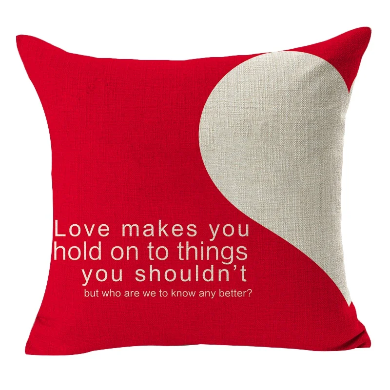 Valentine's Day Love Linen Pillowcase Wedding Red Gift Home Decoration Throw Pillows Living Room Deco Wholesale
Valentine's Day Love Linen Pillowcase Wedding Red Gift Home Decoration Throw Pillows Living Room Deco Wholesale