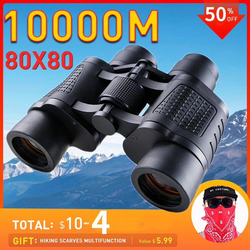 Binoculars 80x80 Telescope Powerful Night Vision Binoculars Professional Long Reach Binoculars for Hunting Professional Telescop
Binoculars 80x80 Telescope Powerful Night Vision Binoculars Professional Long Reach Binoculars for Hunting Professional Telescop