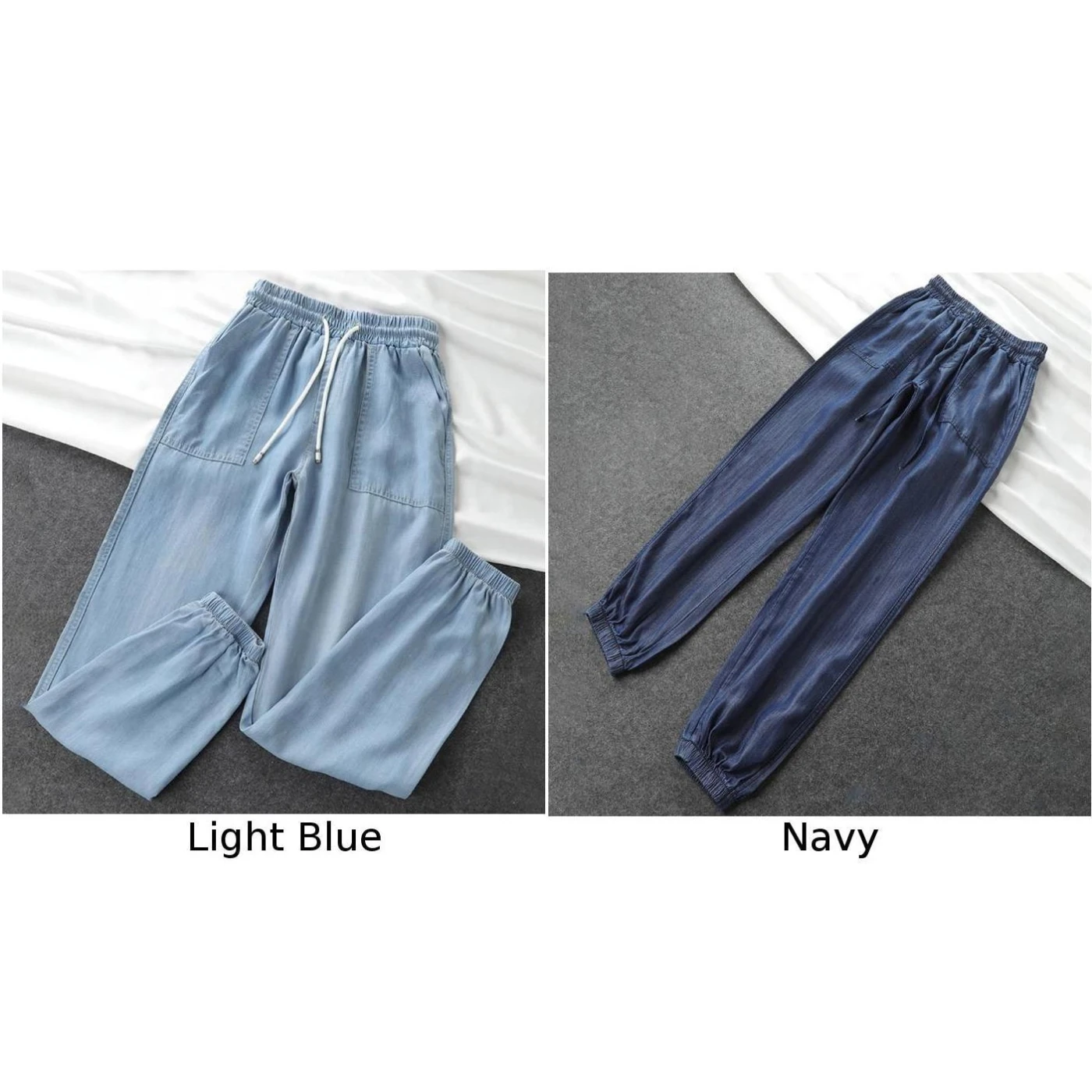 Women's Pants Casual High Elastic Waist Trousers Pockets Solid Color Lace-up Casual Loose Long Pants New Clothes Summer Ladies
Women's Pants Casual High Elastic Waist Trousers Pockets Solid Color Lace-up Casual Loose Long Pants New Clothes Summer Ladies