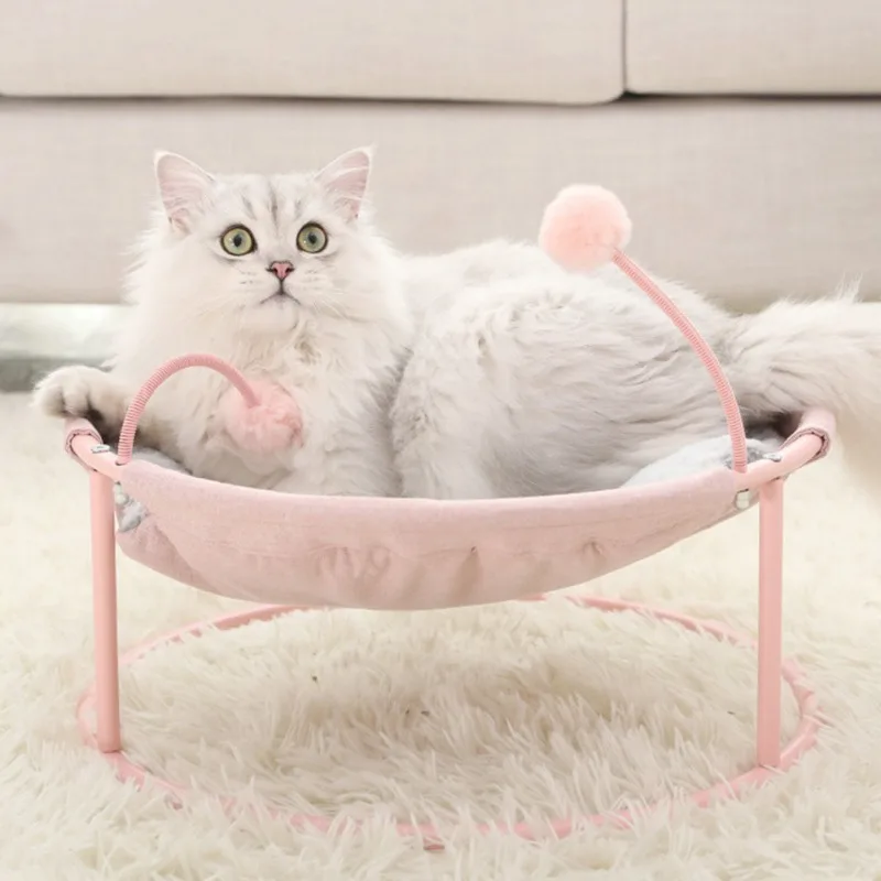 Cat Bed Kitty Mats Pet Cat Summer Nest Steel Frame Bed Moisture-proof Removable And Washable Hammock New Pet Supplier
Cat Bed Kitty Mats Pet Cat Summer Nest Steel Frame Bed Moisture-proof Removable And Washable Hammock New Pet Supplier