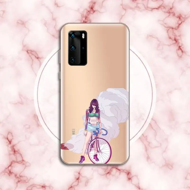 Bicycle riding girl cartoon Phone Case Transparent for Huawei P honor 8 10i 20 30 40 smart 2019
Bicycle riding girl cartoon Phone Case Transparent for Huawei P honor 8 10i 20 30 40 smart 2019