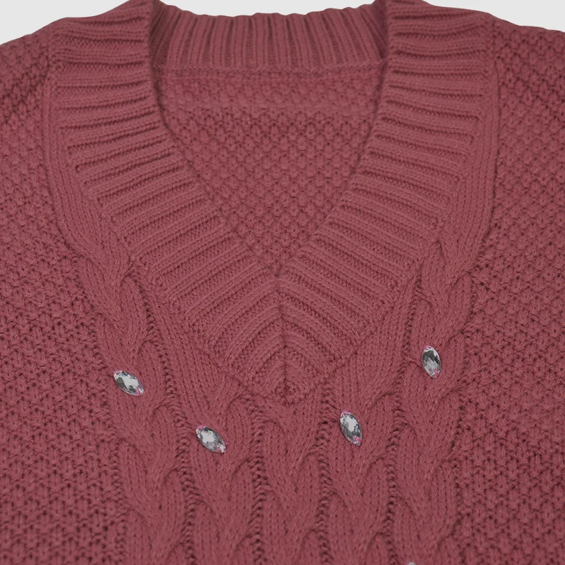 MVGIRLRU Women Knitted Suits Diamonds V-neck Pullover Sweater and Knit Pant Two Piece Set
MVGIRLRU Women Knitted Suits Diamonds V-neck Pullover Sweater and Knit Pant Two Piece Set