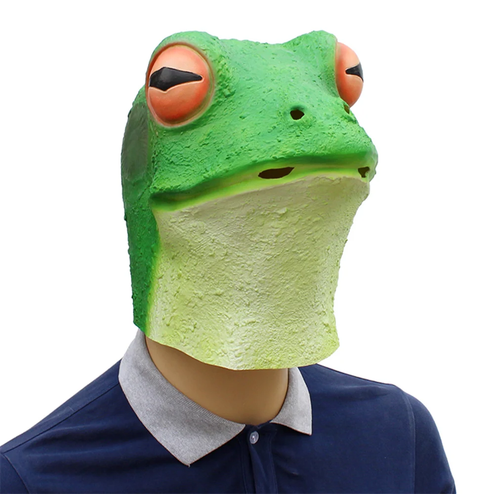 Animal Frog Mask Halloween Adult Cosplay Masks Latex Funny Carnival Party Headgear Funny Face Mask Stage Performance Props
Animal Frog Mask Halloween Adult Cosplay Masks Latex Funny Carnival Party Headgear Funny Face Mask Stage Performance Props
