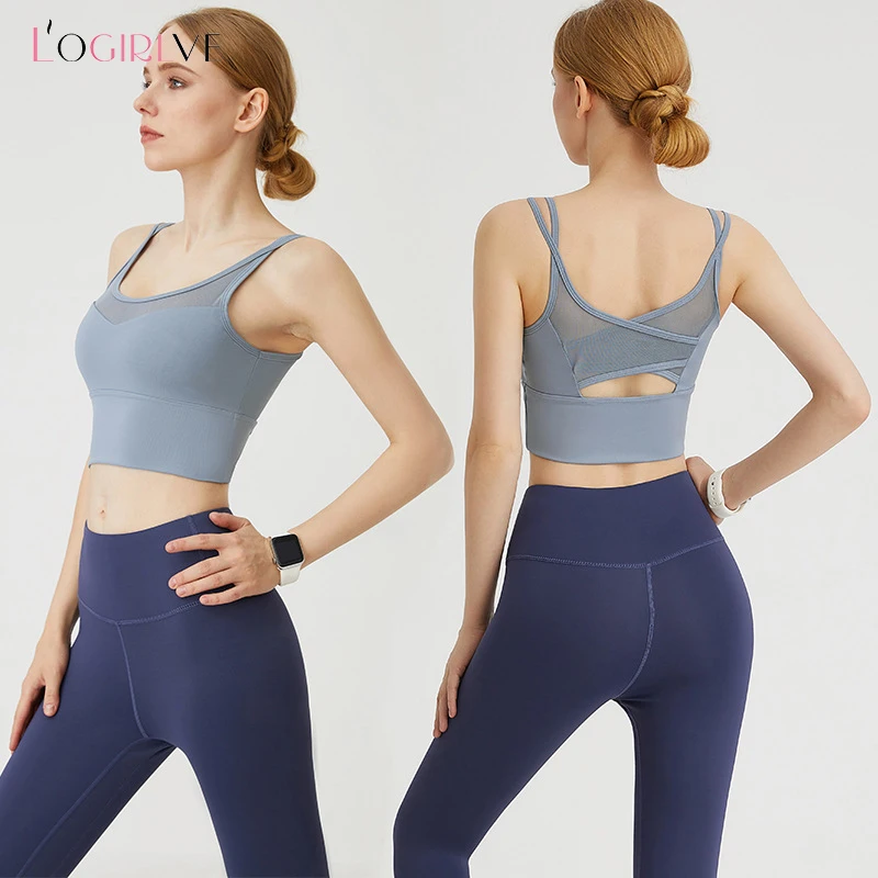 Logirlve New Fabric Nylon Breathable Women Yoga Tops Bra Solid Color And Sexy Sports Wear Outdoor Exercise Clothes
Logirlve New Fabric Nylon Breathable Women Yoga Tops Bra Solid Color And Sexy Sports Wear Outdoor Exercise Clothes