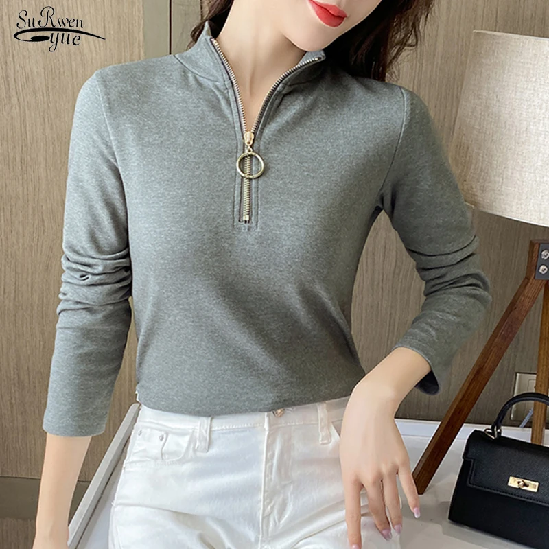 Long Sleeve Cotton Women Shirt Blouses New Spring Office Casual Female Shirts Tops Zipper Plus Size Solid Blouse Femme 12985
Long Sleeve Cotton Women Shirt Blouses New Spring Office Casual Female Shirts Tops Zipper Plus Size Solid Blouse Femme 12985