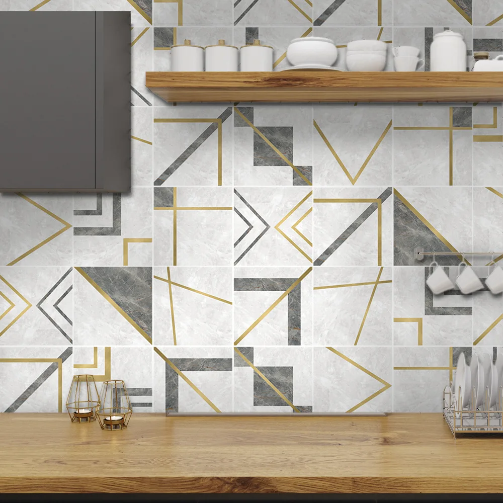 Geometric Luxury Marble Wallpaper Self-adhesive Waterproof Oil-anti Kitchen Splashback Panel Living Room Office Tile Stickers
Geometric Luxury Marble Wallpaper Self-adhesive Waterproof Oil-anti Kitchen Splashback Panel Living Room Office Tile Stickers