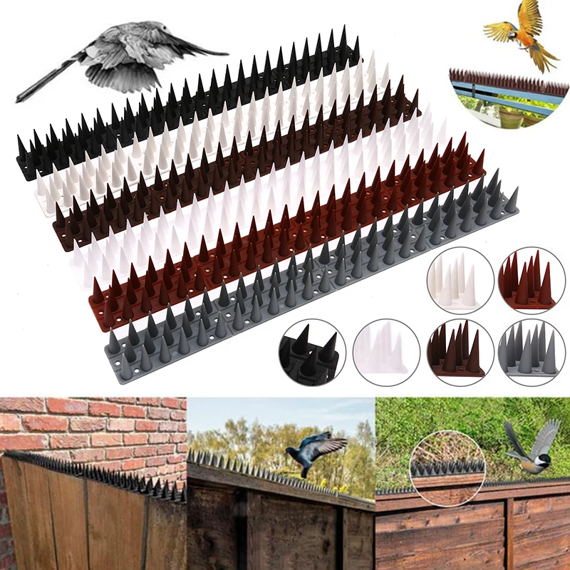 

Anti Pigeon Spike Bird Repellent Spikes Outdoor Fence Security Plastic Deterrent Climb Spikes