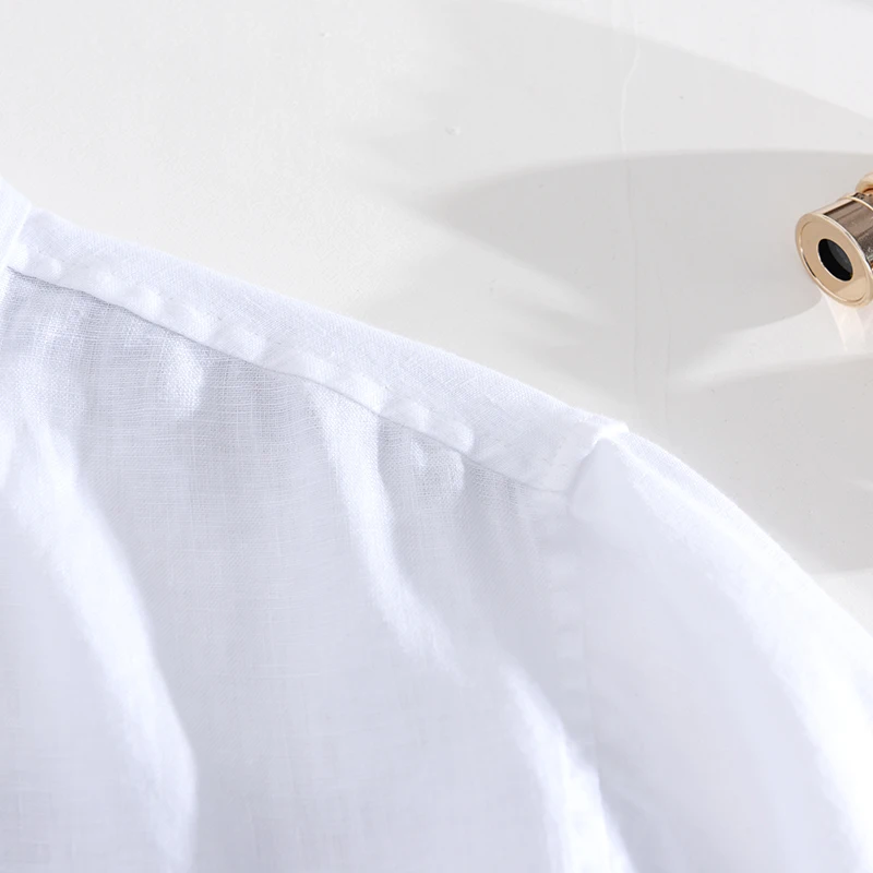 100% Pure Linen Summer Striped Shirts for Men Short Sleeve Fashion Shirt Male Casual Turn-down Collar Tops Clothing Y2448
100% Pure Linen Summer Striped Shirts for Men Short Sleeve Fashion Shirt Male Casual Turn-down Collar Tops Clothing Y2448