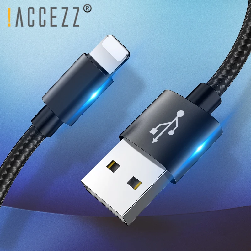 !ACCEZZ Fast Charging Data Cable For Apple Phone For iPhone X 7 6 8 6S 5S Plus XS MAX XR For iPad Mini Lighting USB Charger Line
!ACCEZZ Fast Charging Data Cable For Apple Phone For iPhone X 7 6 8 6S 5S Plus XS MAX XR For iPad Mini Lighting USB Charger Line