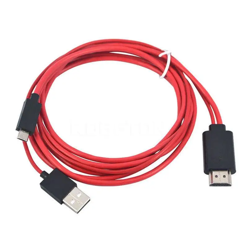 2 м MHL к HDMI-совместимый адаптер кабель HD 1080P конвертер USB для HDTV TV цифровой аудио