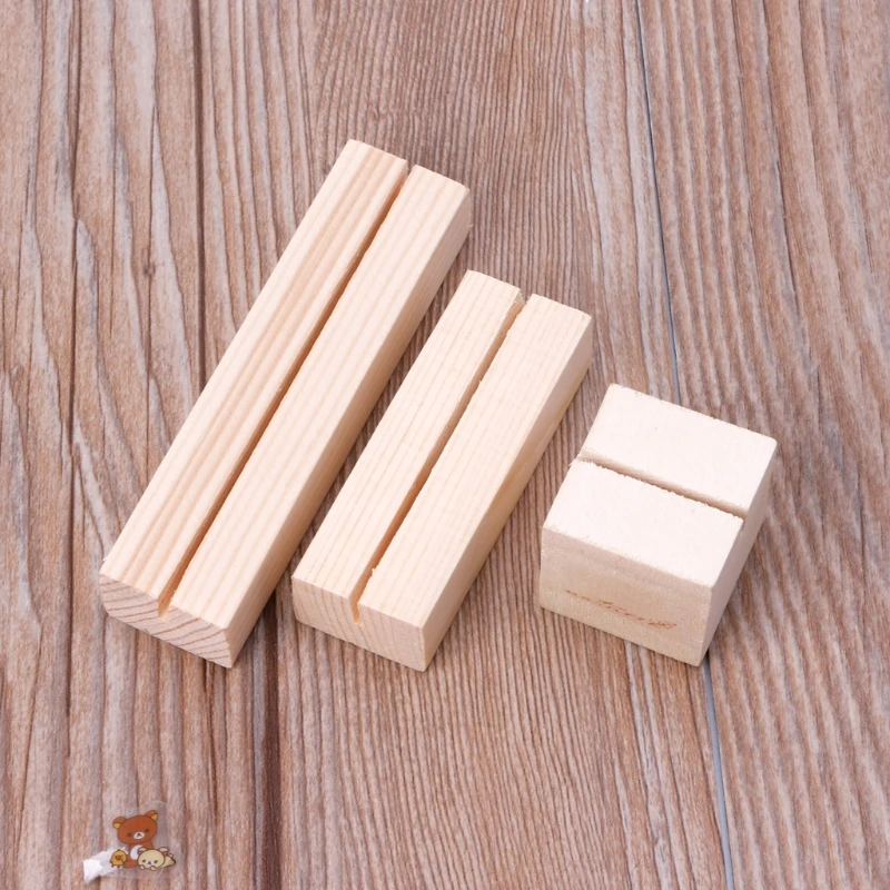Natural Wood Memo Clips Photo Holder Clamps Stand Card Desktop Message Crafts 
Natural Wood Memo Clips Photo Holder Clamps Stand Card Desktop Message Crafts