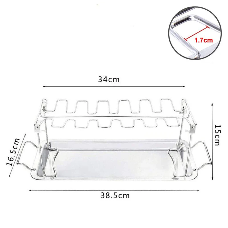 BBQ Chicken Wing Leg Rack Multifunction Chicken Leg Grill Rack Chicken Drumstick Roaster for Oven Grill Kitchen BBQ Pad Tool
BBQ Chicken Wing Leg Rack Multifunction Chicken Leg Grill Rack Chicken Drumstick Roaster for Oven Grill Kitchen BBQ Pad Tool