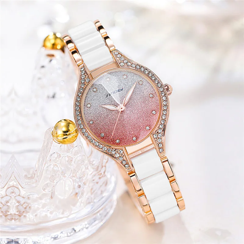 Women Unique Watch Exquisite Luxury Fashion Casual Lady Ceramic Watch Gift Accessories Pink Gradual Change Starry Sky Rhinestone
Women Unique Watch Exquisite Luxury Fashion Casual Lady Ceramic Watch Gift Accessories Pink Gradual Change Starry Sky Rhinestone