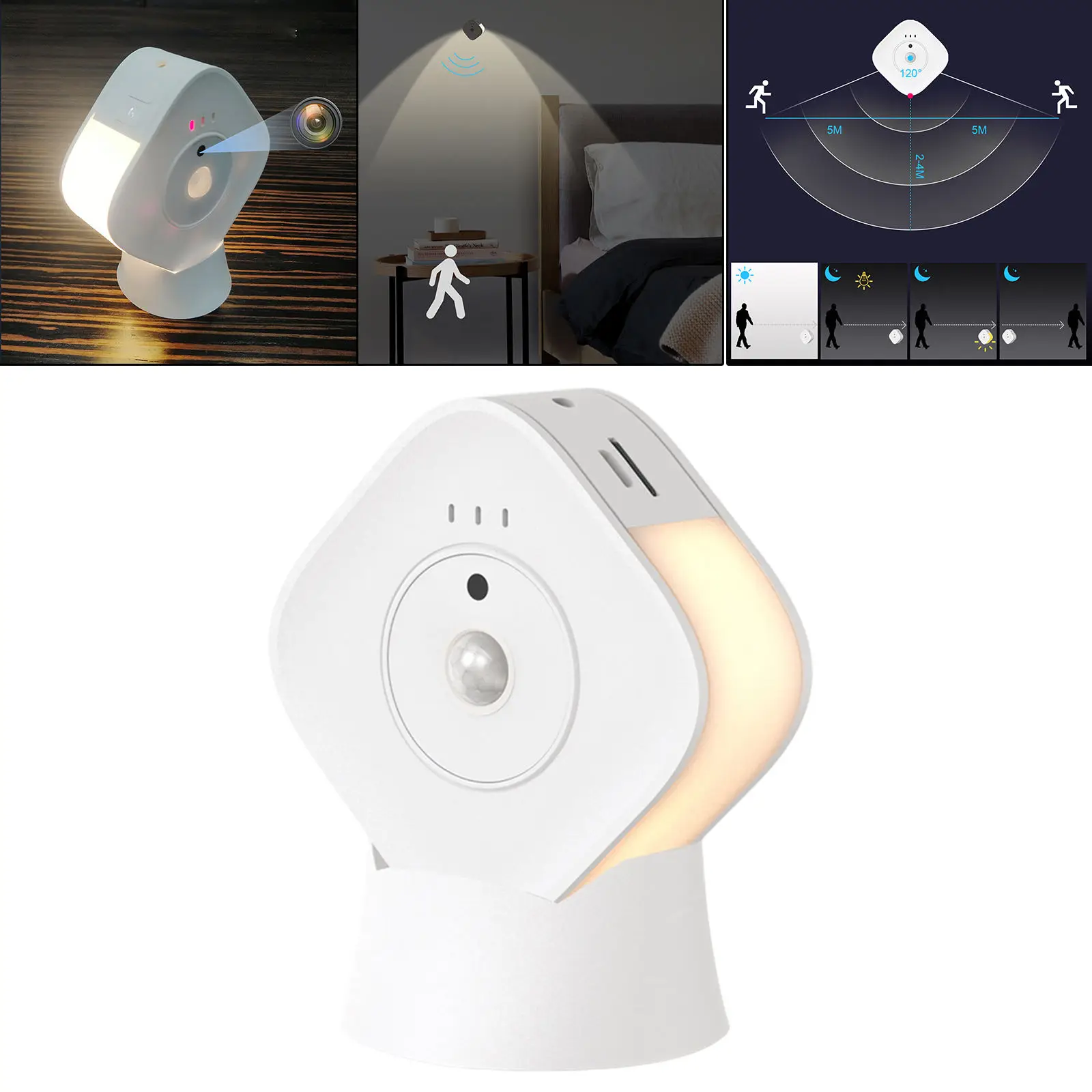 PIR Smart Camera 1080P Compact LED Light Support TF Video Recorder for Home Security Kitchen Living Room Baby Room Stairs
PIR Smart Camera 1080P Compact LED Light Support TF Video Recorder for Home Security Kitchen Living Room Baby Room Stairs