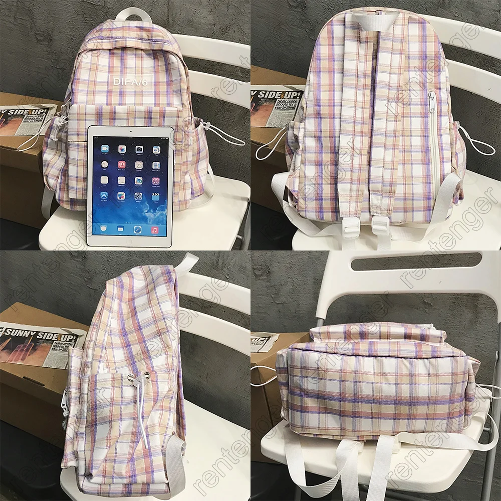 Student Cotton Fabric Backpack Women Harajuku Female Plaid School Bag Fashion Girl Book Backpacks Lattice Kawaii Ladies Bag Cute
Student Cotton Fabric Backpack Women Harajuku Female Plaid School Bag Fashion Girl Book Backpacks Lattice Kawaii Ladies Bag Cute