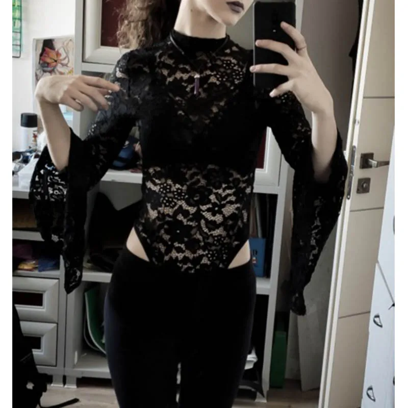 Woman Sets Black Two Piece Goth Sexy Lace Bodysuit Rompers A Line Dress Suspender Lace Up See Through Club Wear Girl Set
Woman Sets Black Two Piece Goth Sexy Lace Bodysuit Rompers A Line Dress Suspender Lace Up See Through Club Wear Girl Set