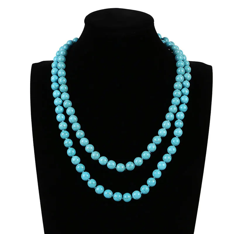 Natural Stone Sweater Long Beaded Necklaces For Women Girl Handmade Party Club Yoga Fashion Jewelry
Natural Stone Sweater Long Beaded Necklaces For Women Girl Handmade Party Club Yoga Fashion Jewelry