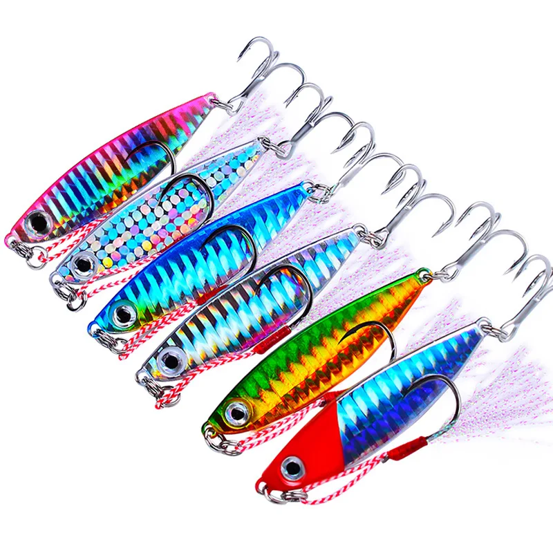 Metal Jig Fishing Lure slow Fishing Jigs Weights 7-30g Holographic Trolling Saltwater Lures Isca Artificial Fish Tackle
Metal Jig Fishing Lure slow Fishing Jigs Weights 7-30g Holographic Trolling Saltwater Lures Isca Artificial Fish Tackle