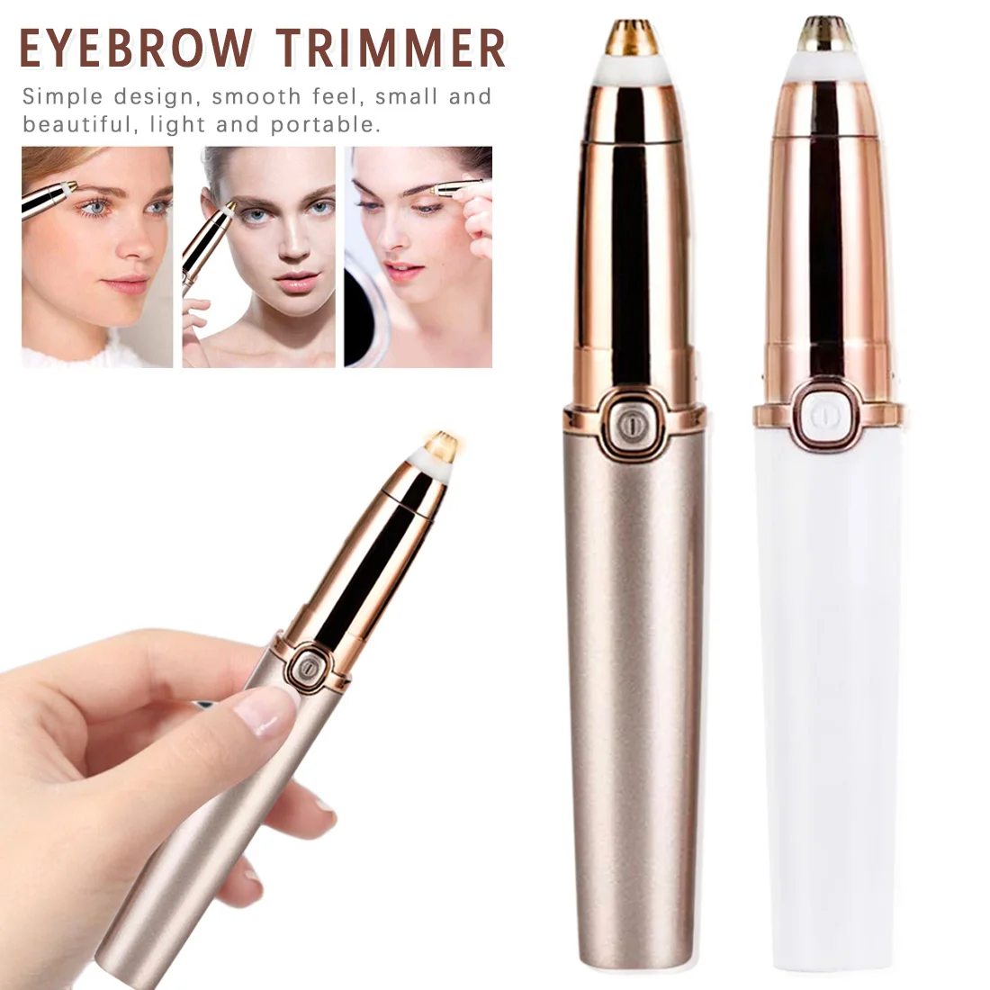 Electric Eyebrow Trimmer Mini Shaver Razors Portable Epilator Pen Epil Hair Remover Painless Razor Facial Makeup Device
Electric Eyebrow Trimmer Mini Shaver Razors Portable Epilator Pen Epil Hair Remover Painless Razor Facial Makeup Device