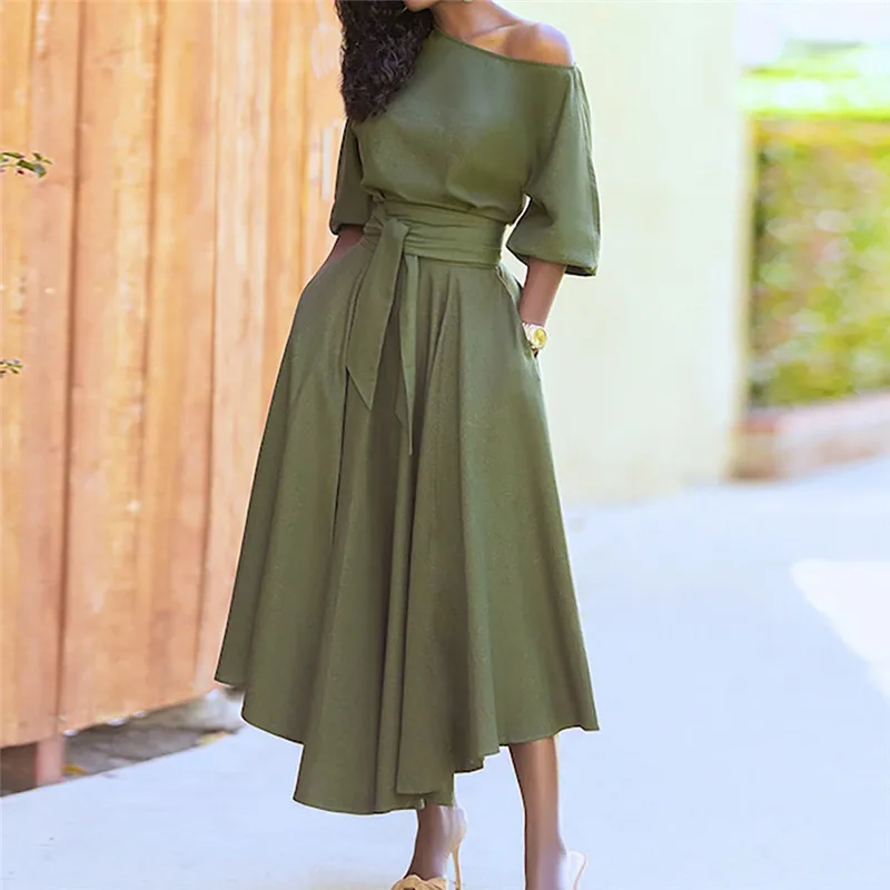 Autumn Casual Soild Dress Women Off Shoulder Skinny vestidos Ladies Fashion Elegant Bandage Maxi Dresses Plus Size For Party
Autumn Casual Soild Dress Women Off Shoulder Skinny vestidos Ladies Fashion Elegant Bandage Maxi Dresses Plus Size For Party