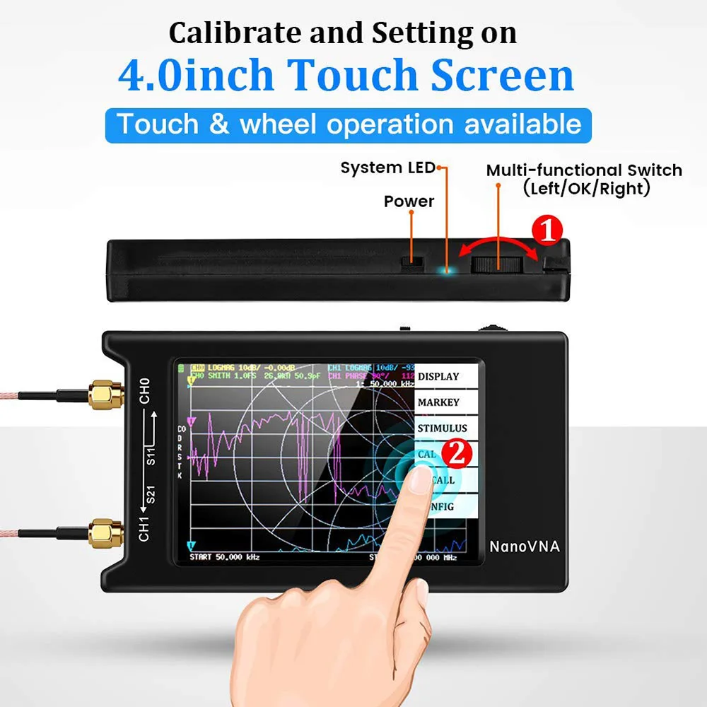 4 inch Touch Screen 1.5GHz Vector Large Screen Network Analyzer Antenna Short Wave Vector Network Analyzer
4 inch Touch Screen 1.5GHz Vector Large Screen Network Analyzer Antenna Short Wave Vector Network Analyzer