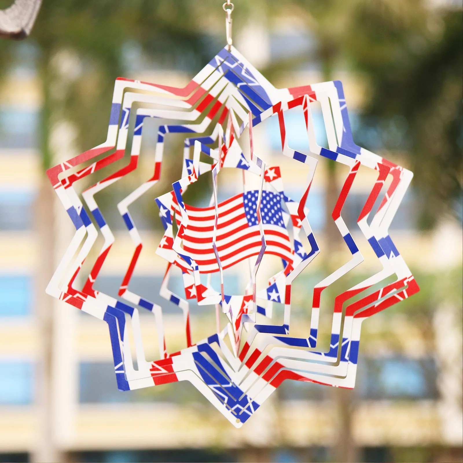 Independence Day Decoration Rotating Wind Chime Color Metal Wind Turning Home Room Garden Decorations Wind Wheel Hanging Decor
Independence Day Decoration Rotating Wind Chime Color Metal Wind Turning Home Room Garden Decorations Wind Wheel Hanging Decor