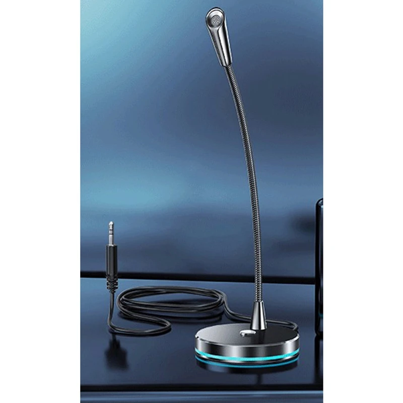 Microphone Computer Desktop 360 Degrees Adjust Freely Microphone Game Live Conference Chat Recording Wired 3.5MM for PC
Microphone Computer Desktop 360 Degrees Adjust Freely Microphone Game Live Conference Chat Recording Wired 3.5MM for PC