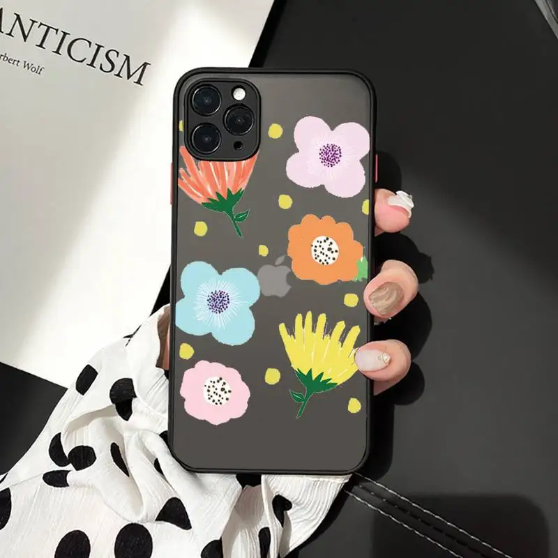 Pretty art Flower design pattern Phone Case matte transparent For iphone 7 8 11 12 plus mini x xs xr pro max cover 
Pretty art Flower design pattern Phone Case matte transparent For iphone 7 8 11 12 plus mini x xs xr pro max cover