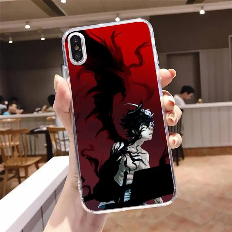 Black Clover Japan anime Phone Case Transparent soft For iphone 5 5s 5c se 6 6s 7 8 11 12 plus mini x xs xr pro max