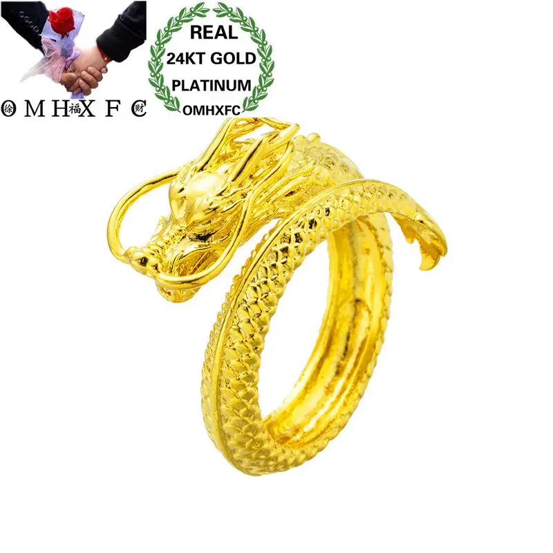 OMHXFC Wholesale European Fashion Man Male Party Birthday Wedding Gift 3D Dragon Open Resizable 24KT Real Gold Ring RI115
OMHXFC Wholesale European Fashion Man Male Party Birthday Wedding Gift 3D Dragon Open Resizable 24KT Real Gold Ring RI115
