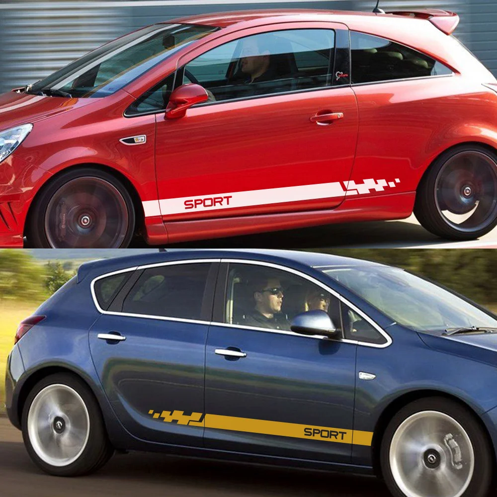 2pcs Car Stickers Auto Vinyl Film Wrap Both Side Stripes Decoration Styling Decal Automobiles Sports Tuning DIY Car Accessories
2pcs Car Stickers Auto Vinyl Film Wrap Both Side Stripes Decoration Styling Decal Automobiles Sports Tuning DIY Car Accessories