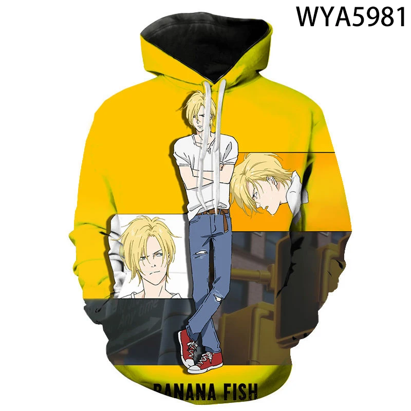 Spring Autumn Casual 3D Printed Women's Hoodie Banana Fish Aime Clothes Children Streetwear Fashion Long Sleeve Men Sweatshirts
Spring Autumn Casual 3D Printed Women's Hoodie Banana Fish Aime Clothes Children Streetwear Fashion Long Sleeve Men Sweatshirts