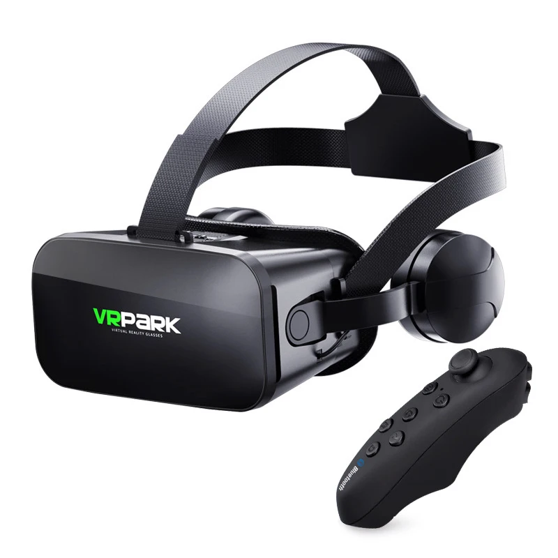 VRPARK J20 3D VR Очки виртуальной реальности для смартфонов iPhone Android стерео с наушниками
