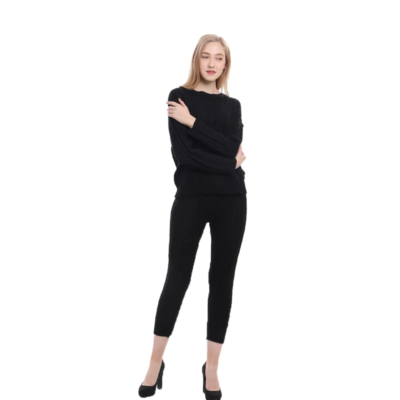 Fashion Women's 2 Piece Set Street Style Solid Casual Knitted Tracksuit Sportswear Warm Sweater+Long Pants Sweatshirts Outfits
Fashion Women's 2 Piece Set Street Style Solid Casual Knitted Tracksuit Sportswear Warm Sweater+Long Pants Sweatshirts Outfits