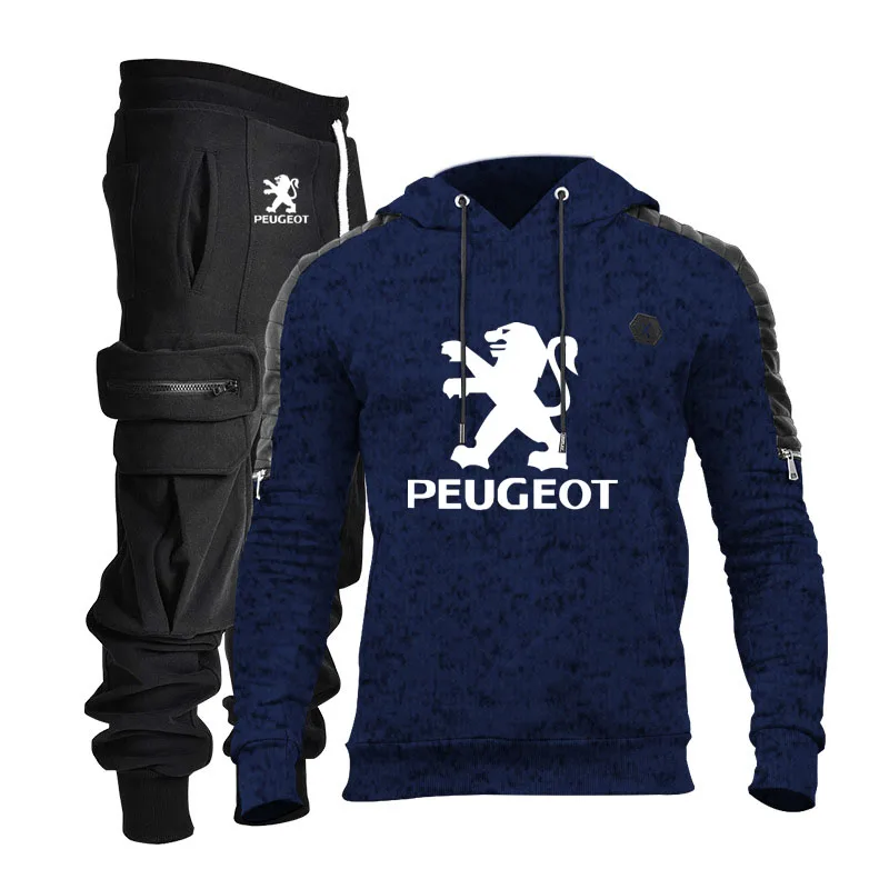 Men's Hoodies Peugeot car logo printing Spring autumn high quality cotton Fashion Man's Sportswear Sweatpants 2Pcs Man's suit
Men's Hoodies Peugeot car logo printing Spring autumn high quality cotton Fashion Man's Sportswear Sweatpants 2Pcs Man's suit