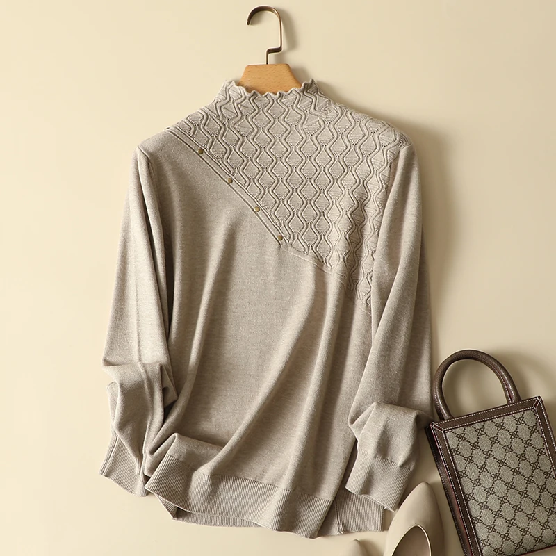 Thicken Warm Knitted Women Sweater Pullovers Turtleneck Solid Long-Sleeved Loose Office Lady Elegant Pulls Outwear Tops
Thicken Warm Knitted Women Sweater Pullovers Turtleneck Solid Long-Sleeved Loose Office Lady Elegant Pulls Outwear Tops