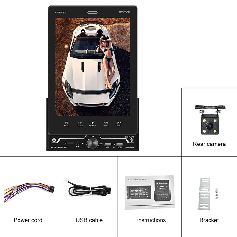 A2724 Car Multimedia Player 9.5" High-Definition Vertical Screen Radio Car Carplay MP5 Player With Rear Camera
A2724 Car Multimedia Player 9.5" High-Definition Vertical Screen Radio Car Carplay MP5 Player With Rear Camera