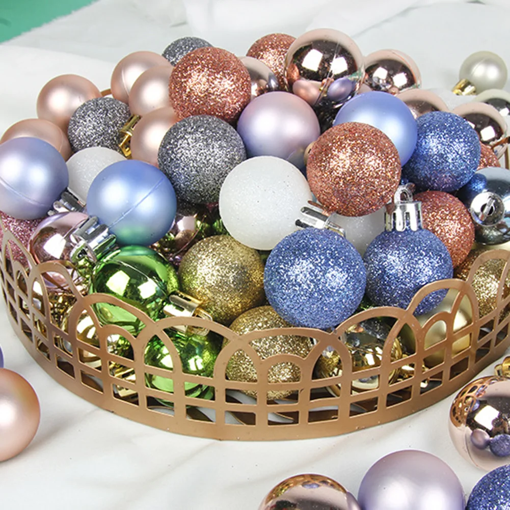54 Pcs/Set Glitter Christmas Tree Balls Colorful Xmas Party Home Garden Christmas Decoration Supplies Pendant Festival Ornaments
54 Pcs/Set Glitter Christmas Tree Balls Colorful Xmas Party Home Garden Christmas Decoration Supplies Pendant Festival Ornaments