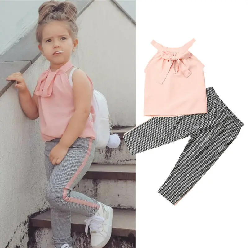 1-5T Toddler Kid Baby Girl Clothes Kids Clothes Set Sleeveless Soild Pink Top Vest Pants Trousers Outfit Clothes
1-5T Toddler Kid Baby Girl Clothes Kids Clothes Set Sleeveless Soild Pink Top Vest Pants Trousers Outfit Clothes