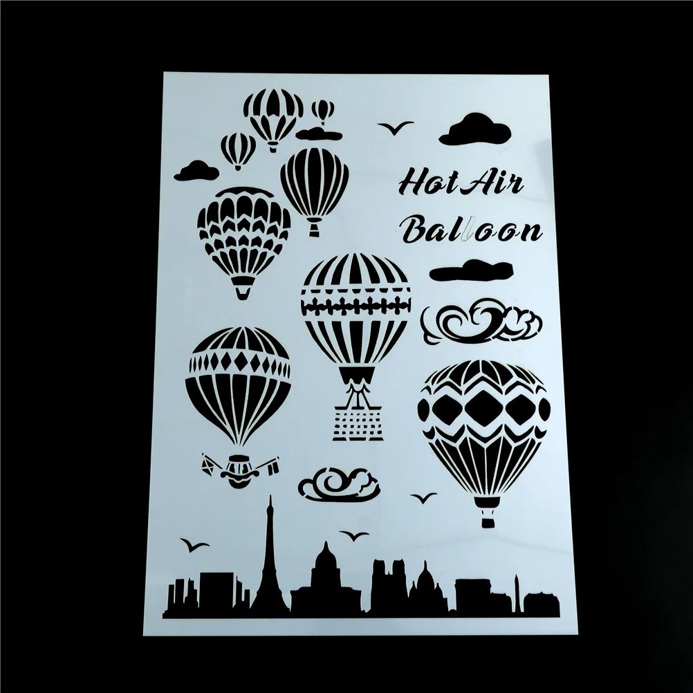 Embossing hot air balloon DIY Craft Layering Stencil For Wall Painting Scrapbooking Stamping Paper Card
Embossing hot air balloon DIY Craft Layering Stencil For Wall Painting Scrapbooking Stamping Paper Card
