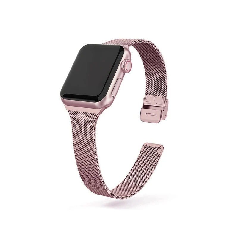 Slim Watch Band for Apple Watch SE 6/5/4 40MM 44MM Metal Bracelet Loop Strap for iWatch Series 3/2/1 38MM 40MM Wrist Watchband
Slim Watch Band for Apple Watch SE 6/5/4 40MM 44MM Metal Bracelet Loop Strap for iWatch Series 3/2/1 38MM 40MM Wrist Watchband