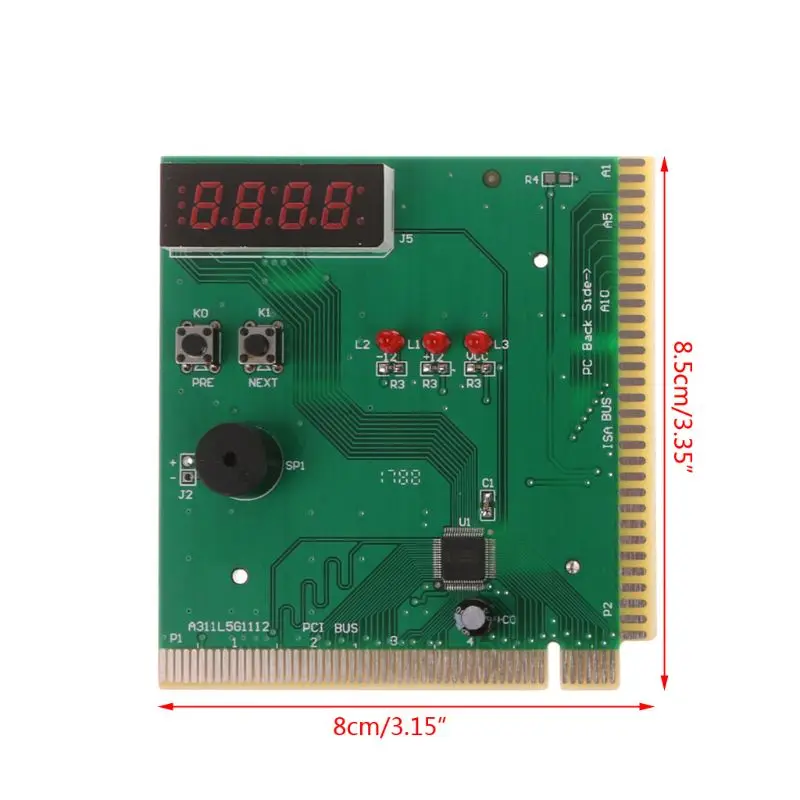 

PCI & ISA Motherboard Analyzer Diagnostic Display 4-Digit Computer Debug Post Card